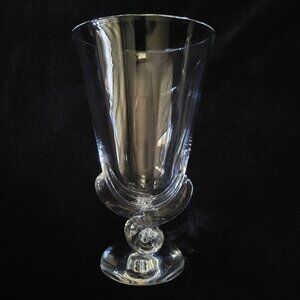 Vintage Steuben Snail Vase By George Thompson, Vintage Crystal Vase